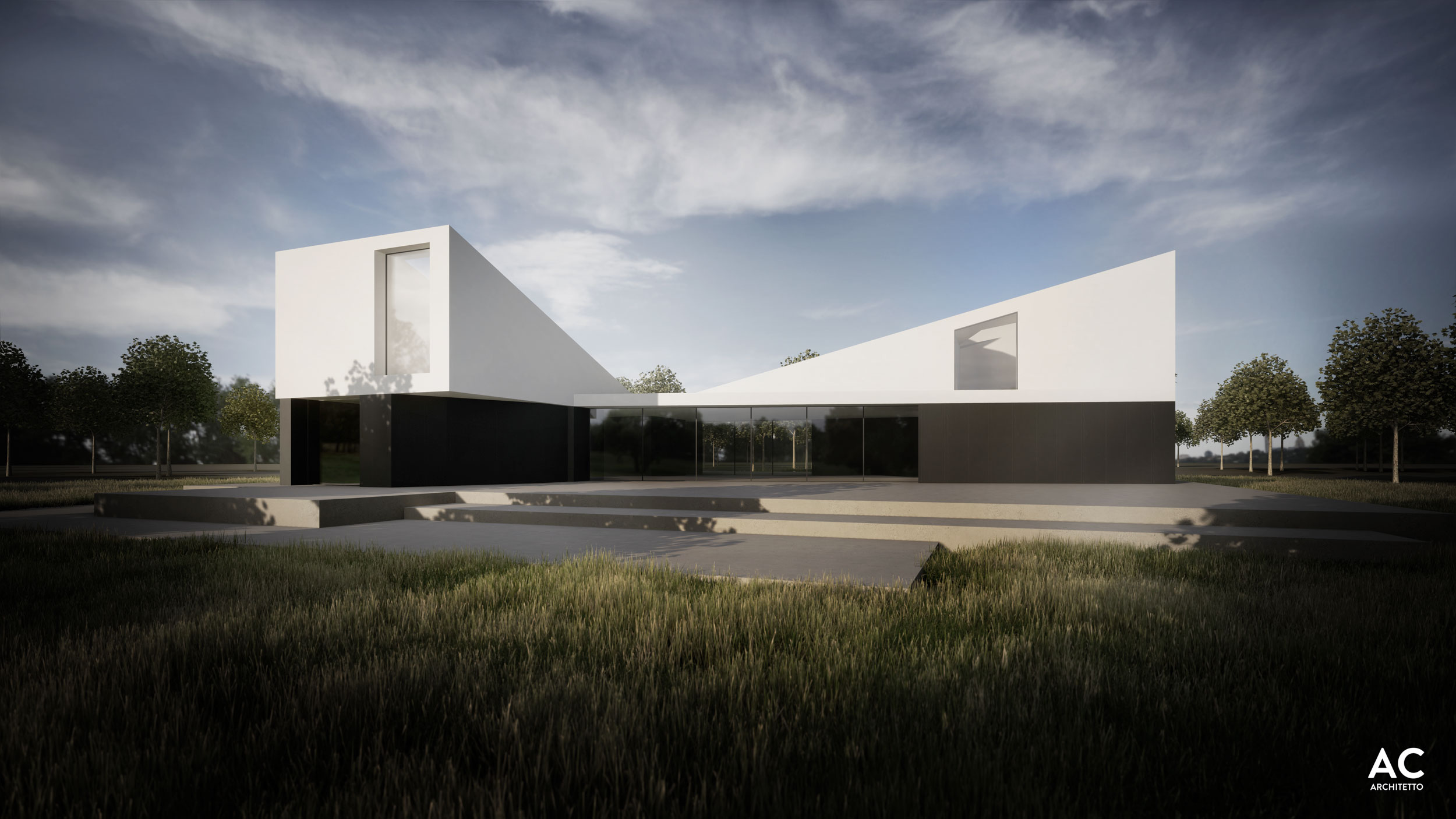 Modellazione architettonica villa progetto A02