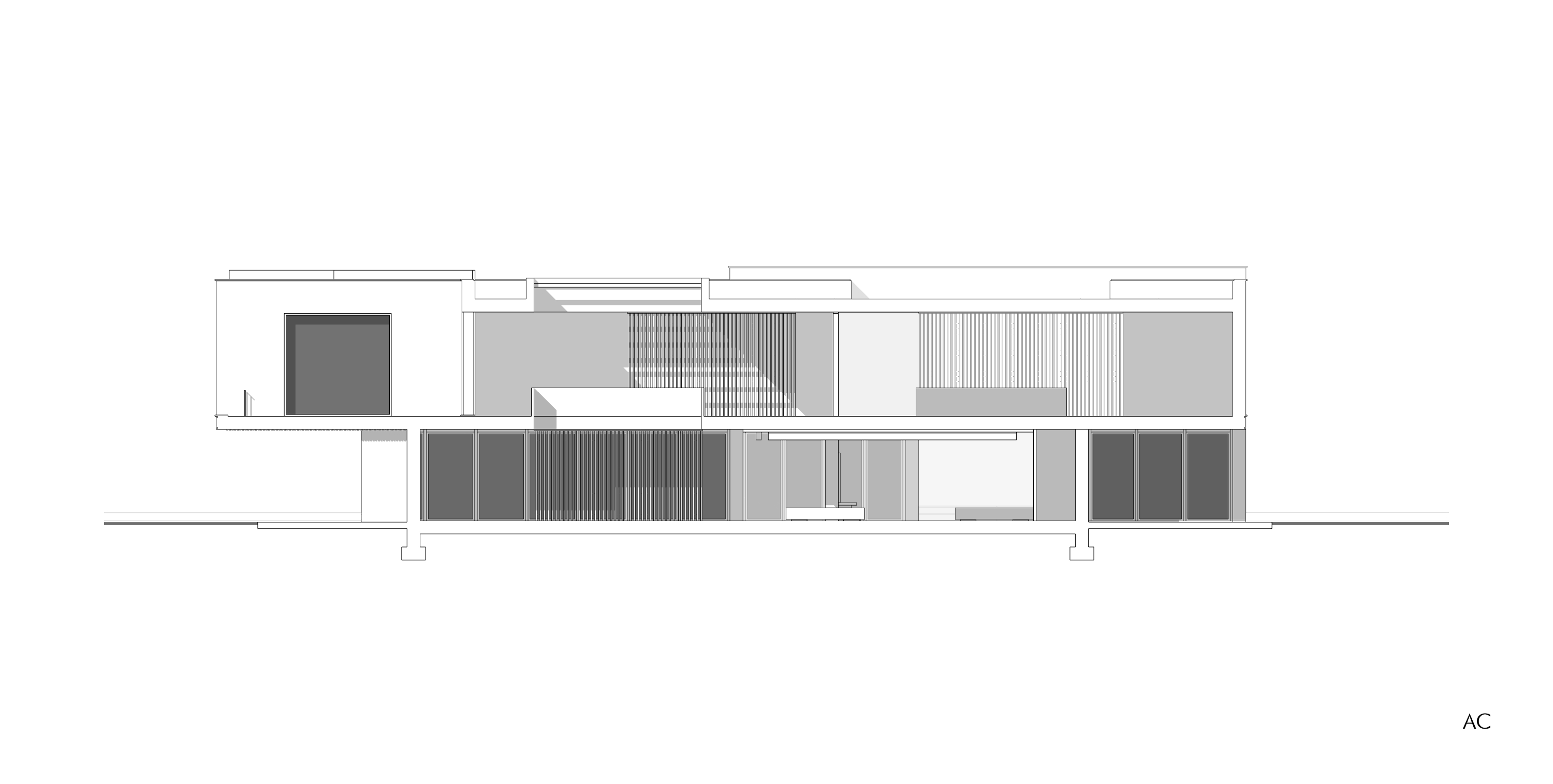 sezione architettonica - Studio per abitazione - Alessandro Costanza Architetto 001